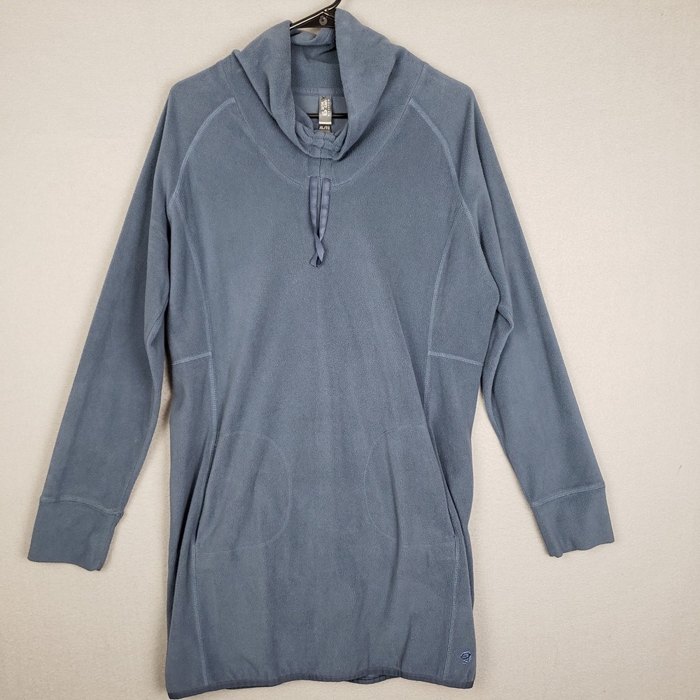 Mountain Hardwear Size‎ XL Cowl Neck Casual Dress Blue Athleisure Comfy Lounge